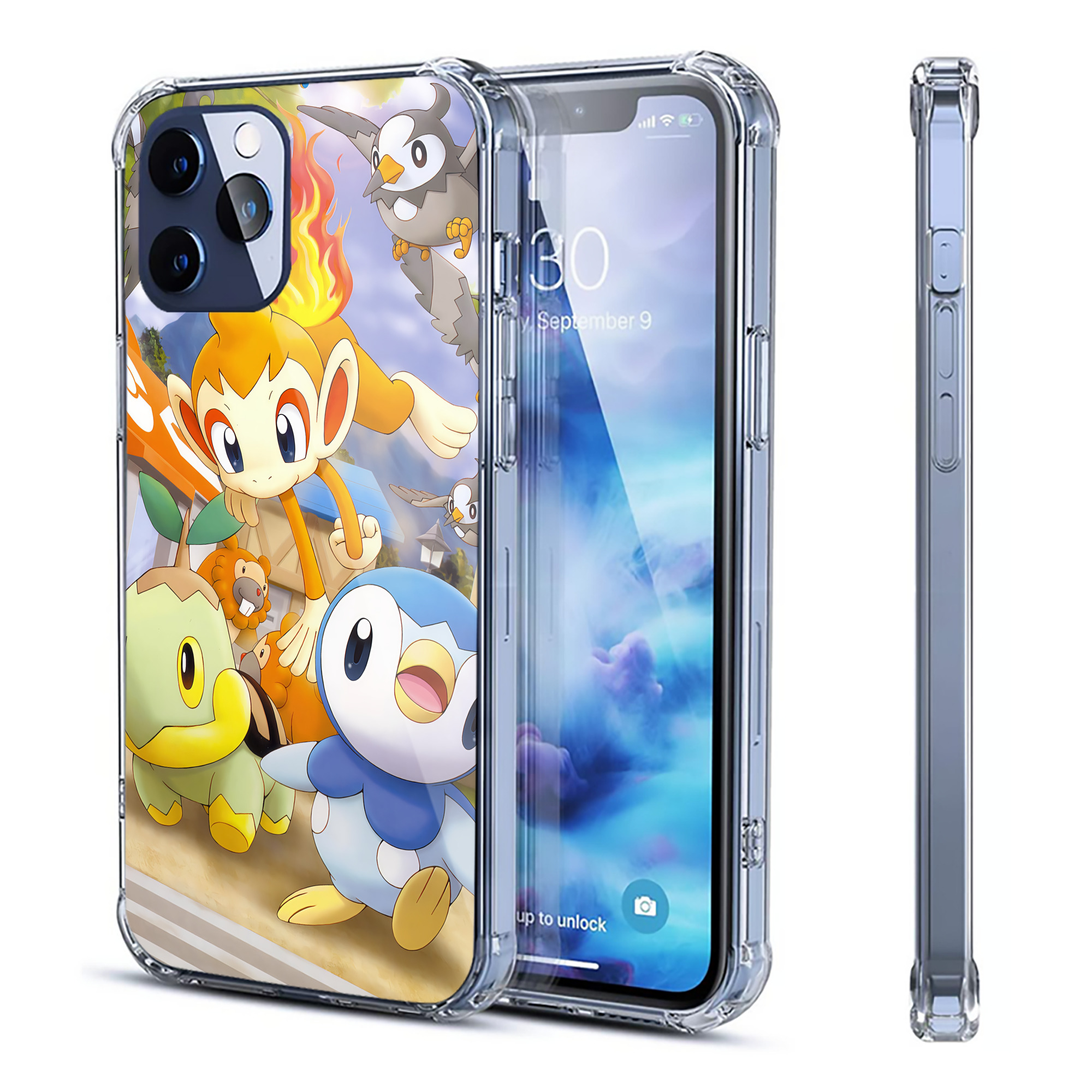 （画像用） ポケットモンスター Pokémon 【iPhone 12シリーズ対応】透明スマホケース（クリアソフトケース）